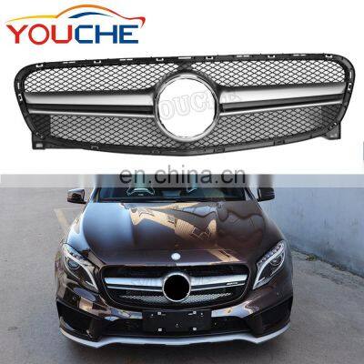 2014-2016 AMG style ABS front bumper grille mesh for Mercedes Benz GLA class X156