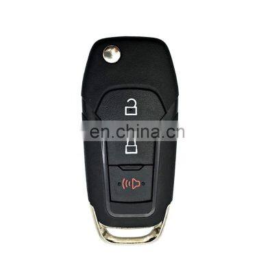 3 Buttons Flip Car Remote Key Shell Fob Smart Housing For Ford Fusion Escort Focus Mondeo Ranger