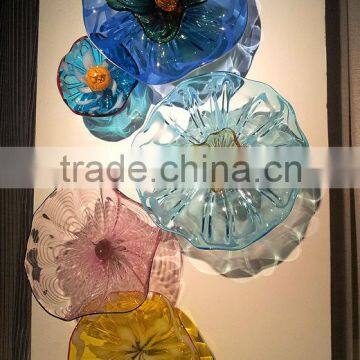 Murano Glass Wall Art Blown Glass Flowers