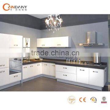 Hot SaleClasical PVC Kitchen Cabinet-prefab kitchen cabinet