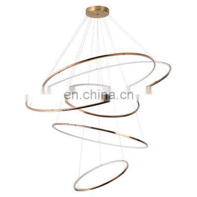 HUAYI Modern LED  Pendant Light Rings Pendant Light 40/60/100/120/150cm