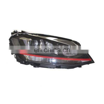 For Golf 7 MK7 Led Dual U Xenon HID head lamp 2014-2017