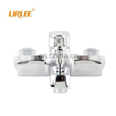 LIRLEE Ceramic Valve Core Wall Mounted Rainfall Bathroom Shower Brass Bathtub Mixer Faucet photo-2