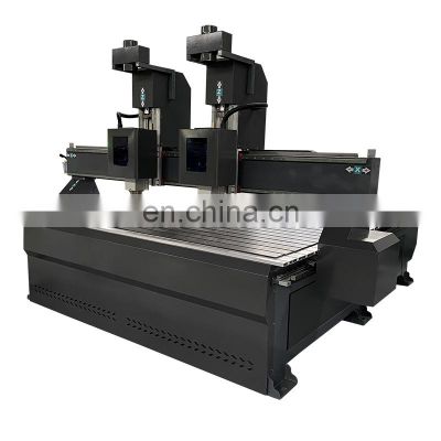 cheap price 4.5kw double head cnc router wood cutting machine 1325 cnc router wood carving machine