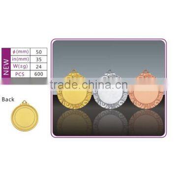 Top selling medals wholesale zinc alloy sports medals inserted blank medal