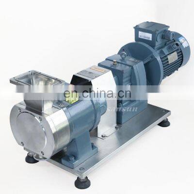 Sanitary Stainless Steel Food Grade Tri-lobe Rotary Lobe Pump for Syrup Shampoo Chocolate High Viscosity Honey