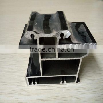 complicated design black anodized aluminium extrusion profile for industry