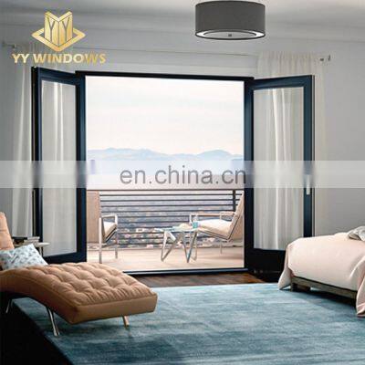 Top Brand YY WINDOWS Factory House Apartment Project AS2047 Certificated Glass Casement Door French Patio Door