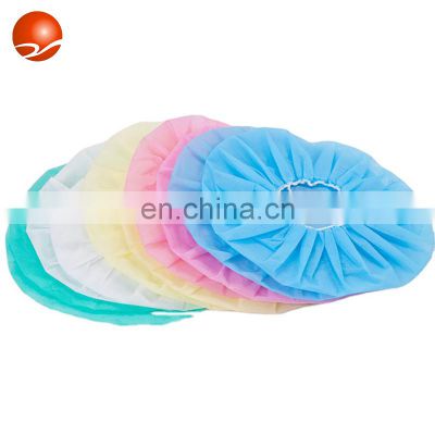 Customize Non-Woven PP/SMS Disposable Hot Sale Round Nurse Bouffant Cap