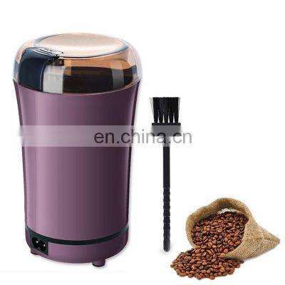 Commercial Electric Italian Coffee Bean Grinder Burr Stainless Steel Portable Mini Household Small