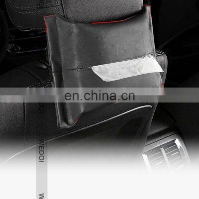 2022 Minimalist Vehicle Mounted Multi-functional Tissue Box for ID4CROZZ Delicate and Designed Leather Tissue Bag photo-2