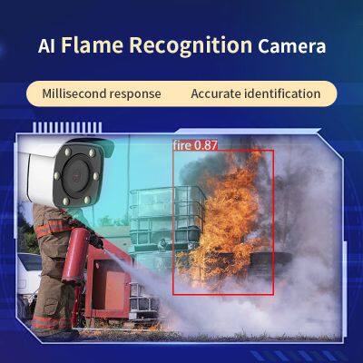 AI Smoke Recognition Camera Outdoor Security Camera 4k
