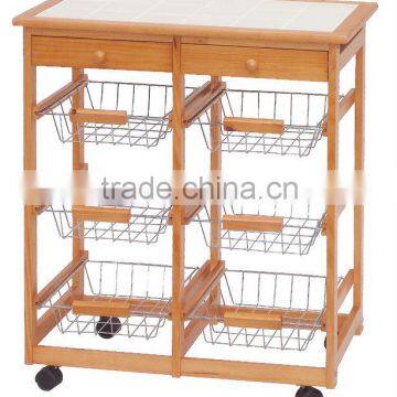 kitchen trolley with tile top