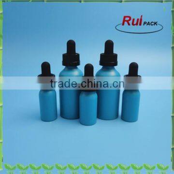 wholesale aluminum bottle, blue aluminum dropper bottle for eliquid, aluminum bottle with glass bottle dropper, Aluminum bottle