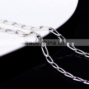 2015 Funky Chains Rhodium Plated Brass Chain Beautiful Ellipse Necklace photo-3