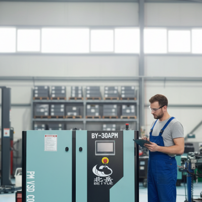 BEIYUE 110KW Высокомощный винтовой воздушный компрессор с переменной скоростью вращения (VSD), экономящий энергию