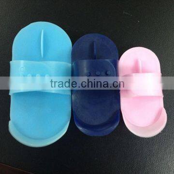 Adjustable Plastic Curry Comb, Plastic Cleaning Animal Brush photo-2