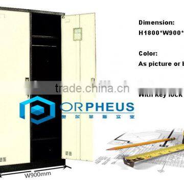 Godrej Steel Almirahs Deigns Detachable Metal Almirah Wardrobe 2 Mirror Doors Wardrobe Closet