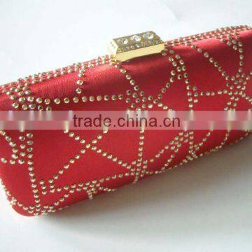 evening bag factory sell sequin clutch bag with soldering flower