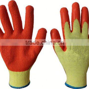 latex coated cotton glove/latex palm coated gloves