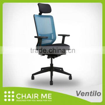 Newest design seat slide and adjustable armrest and 3D headrest office mesh chair