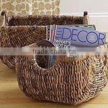 set of 2 maize magazine basket