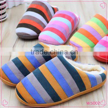 Men&Women Cotton Lovers At Home Slippers Warm New Autumn and Winter Indoor Shoes