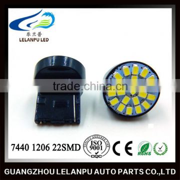 T20 1206 22SMD LED 12V 7440 New Product High Quality Led Decoration Light Reverse Light