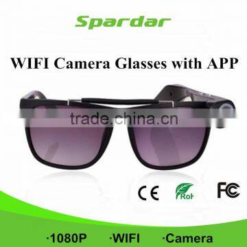 Smart WIFI Sunglasses Camera with Mobile APP control