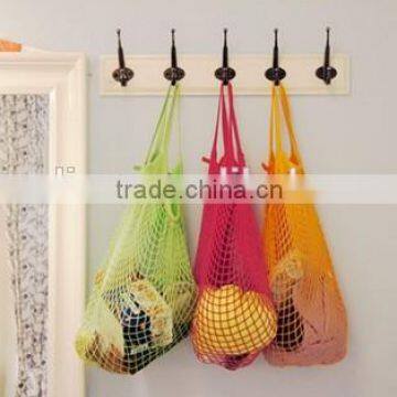 Travel Beach Toys Receive Bag Folding Shopping Basketball Orange Mesh Bag