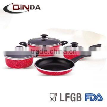 7 Pieces stone coated cookware set