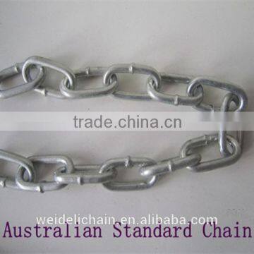 Australian standard short iron welded link chain