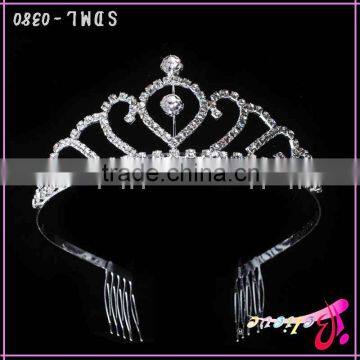 Statement diamond crown factory wholesale tiara crown,women wedding tiara