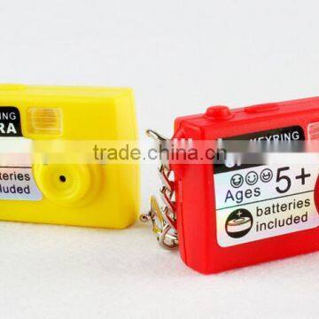 New Design Led Keyring Camera With Light & Sound Batteries Included Artificial Camera Keychain Flash Light Led Keys Finder Small photo-3