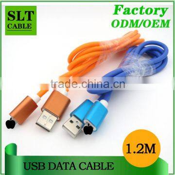 SLT Colorful metal shell usb phone charger cable for iphone cable                        
                                                Quality Choice