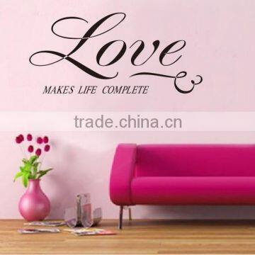 [Alforever]Love makes life complete quote wall sticker