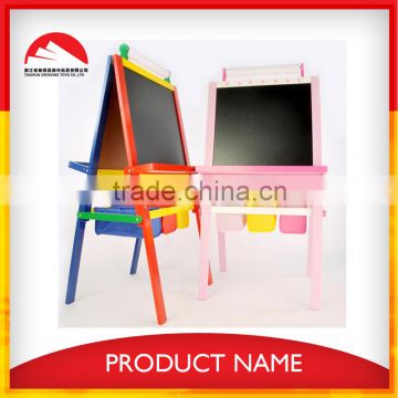 kids wooden art easel with storage box