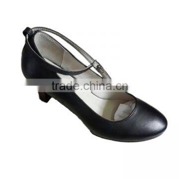 Genuine cow leather lady officer Shoes Lady shoes