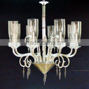 Glass chandelier