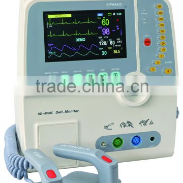 HD-8000C hospital medical biphasic external difibrillator monitor