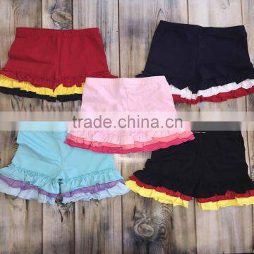 2016 wholesale colorful ruffle short summer design baby short