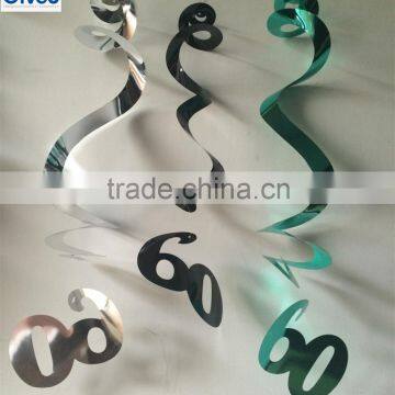 60th Hanging Decoration Wholesale Birthday Party Supplies