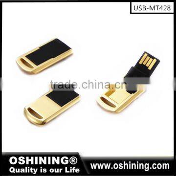 Customized mini golden usb flash drive