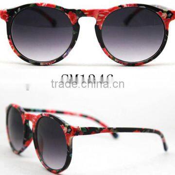 flower color woman eyewear, taizhou glasses,plastic sunglasses