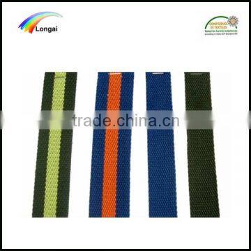 high quality Eco-friendly colorful 100% polyester garment webbing