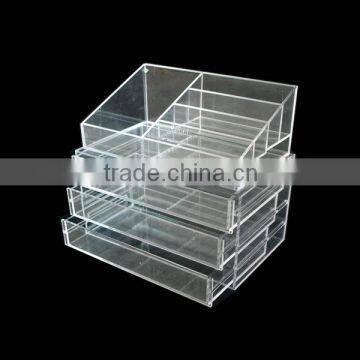 Modern Fashional Pure Acrylic Makeup Organizer/acrylic Cosmetic Organizer With Drawer photo-3