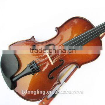 Popular Student Violin With Dark Color Immtation Ebony Accessories Violin 4/4 Quality Choice photo-3