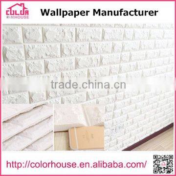 NEW 3D PE foam faux brick wall sticker