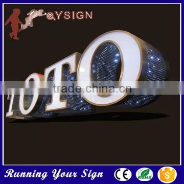 Great price sideband punching led step stainless steel light