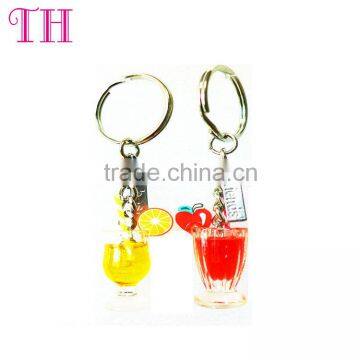 2016 New Arrive Charming Promotion Gift Boy and Girls Resin key chain Colorful Key Chain